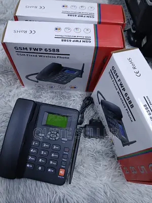 Fmradio Landline Deskphone Dual Sim-Card Slots. Ets 6588
