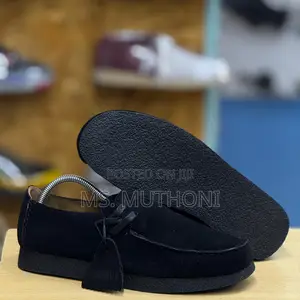 Black Suede Side Laces Clark’S Size 40-45
