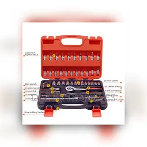 Compact and Portable 46-Piece Socket Hand Tool Set
