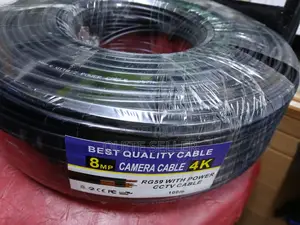 Easy Tocutcoaxial Cable With Power and Rg 59 100m CCTV Cable