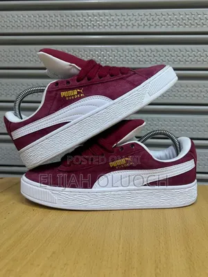 Puma Suede Xl Maroon/White