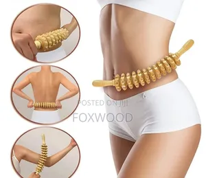 Curved Wood Massage Roller Stick