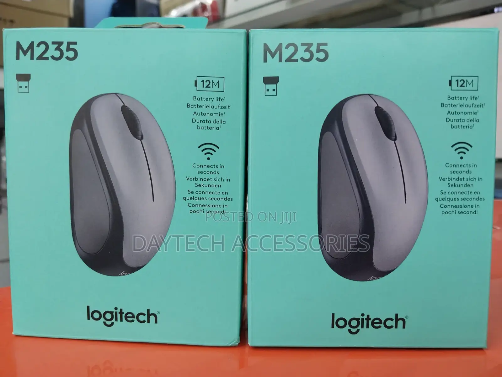 Logitech M235 Gray Usb 2.4ghz Optical Wireless Mouse