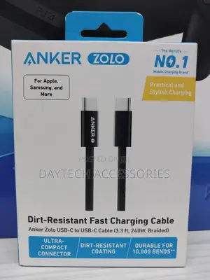 Anker Zolo Usb-C to Usb-C Cable Fast-Charging Cable 3.3ft