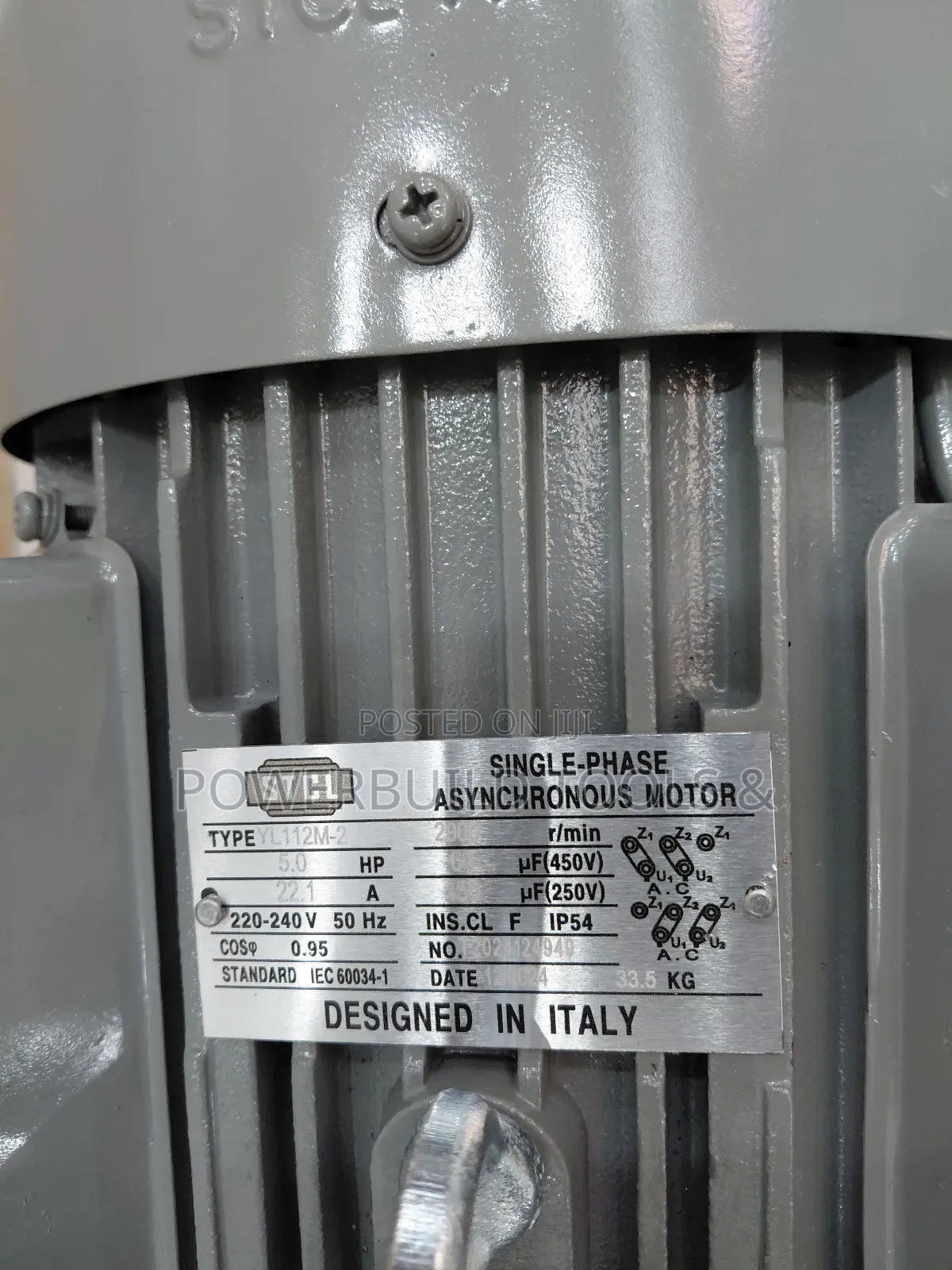 5hp Single Phase Asynchronous Motor With Pulley