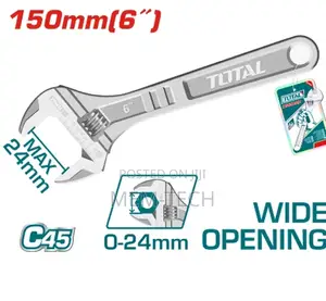 Total Tht101063 Adjustable Wrenchlength:150mm(6")