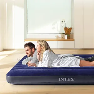 Intex Inflatable Mattress 5feet by 6feet With Electric Pump