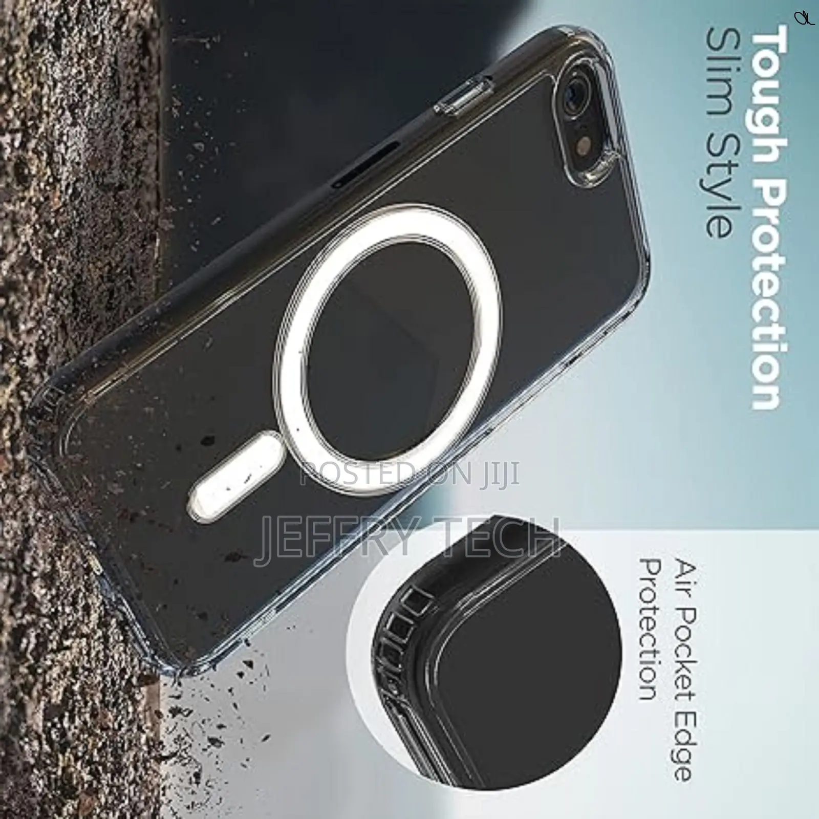 Encased Magnetic Clear Back Designed for iPhone Se