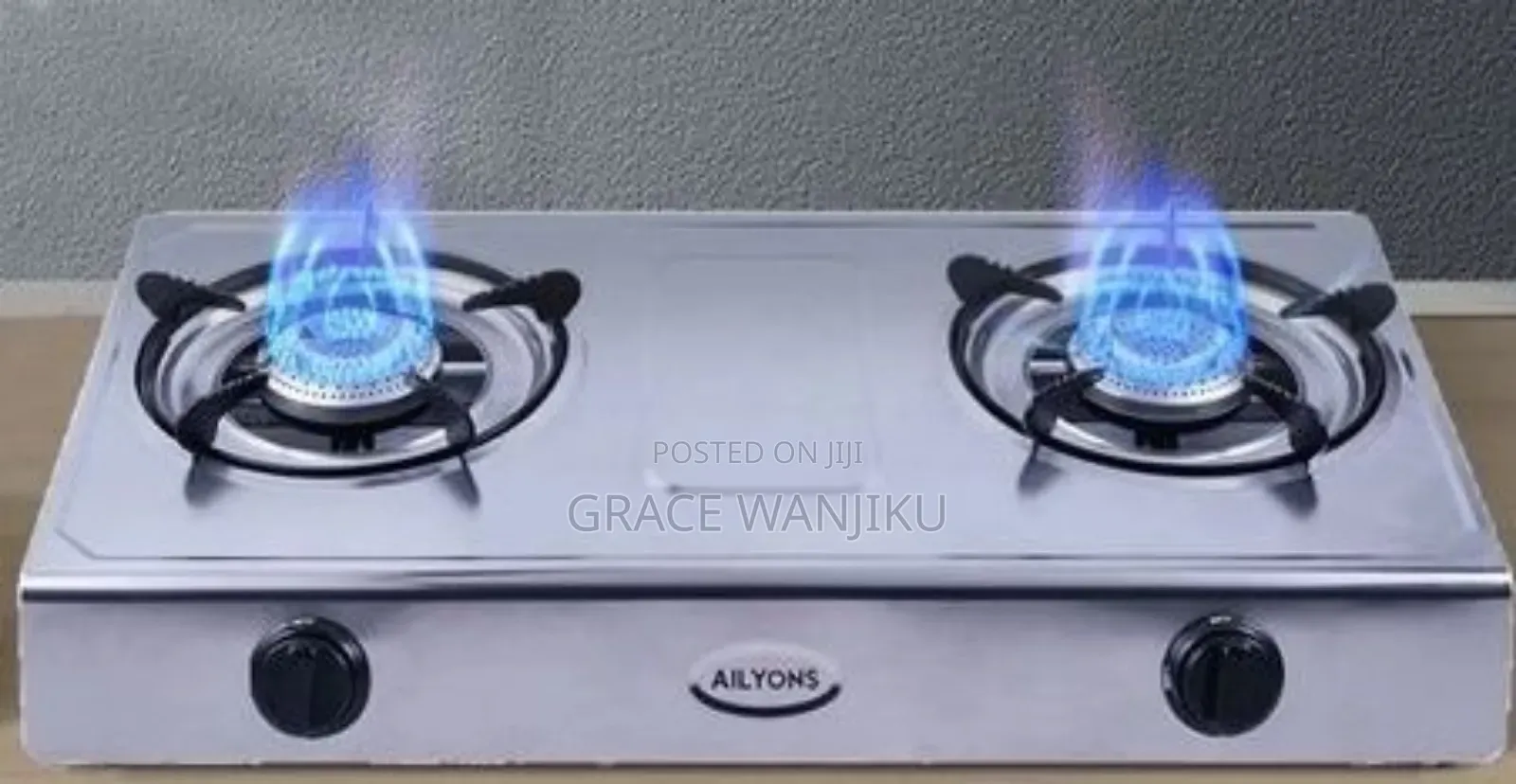 Ailyons Table Top Metallic Two-Burner