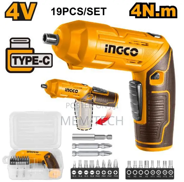 Ingco Csdli0442 Lithium-Ion Cordless Screwdriver 4v