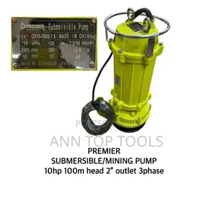 Premier 3 Phase 10hp 100 MTRS Mining Pump