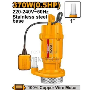 Ingco Spc3708 Submersible Pump 370w(0.5hp)
Max.Head:17m