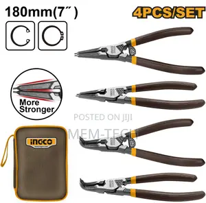 Ingco Hccps26180 4 PCS Circlip Pliers Set
