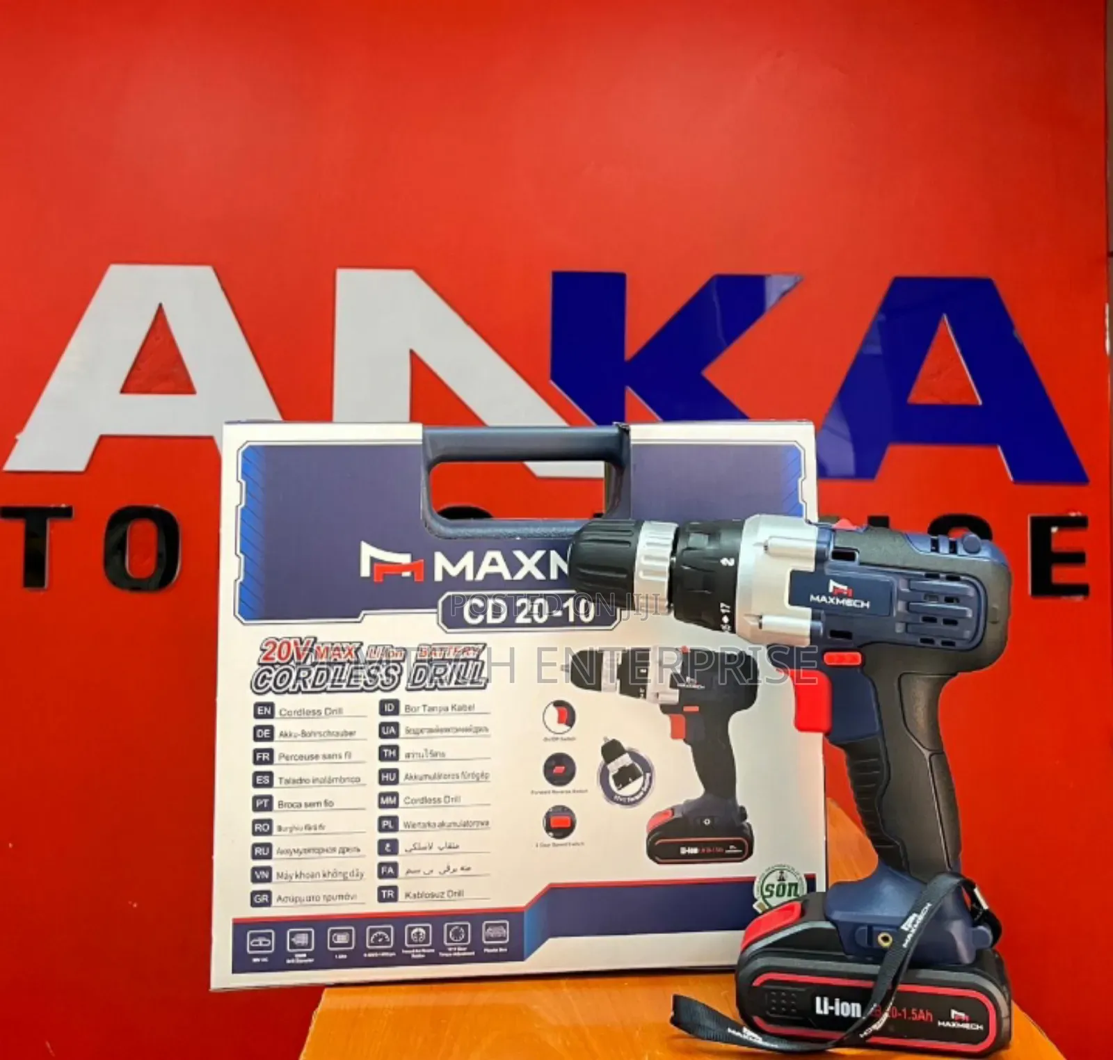 Maxmech 20v Cordless Drill, Model Cd 20-10