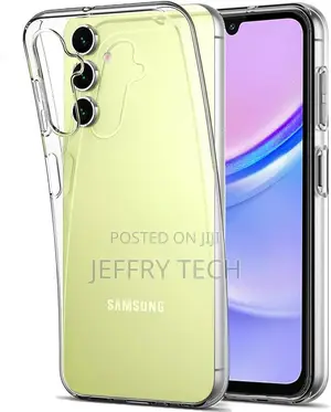 Nology Galaxy A15 Clear Case - Thin Soft Silicone Gel