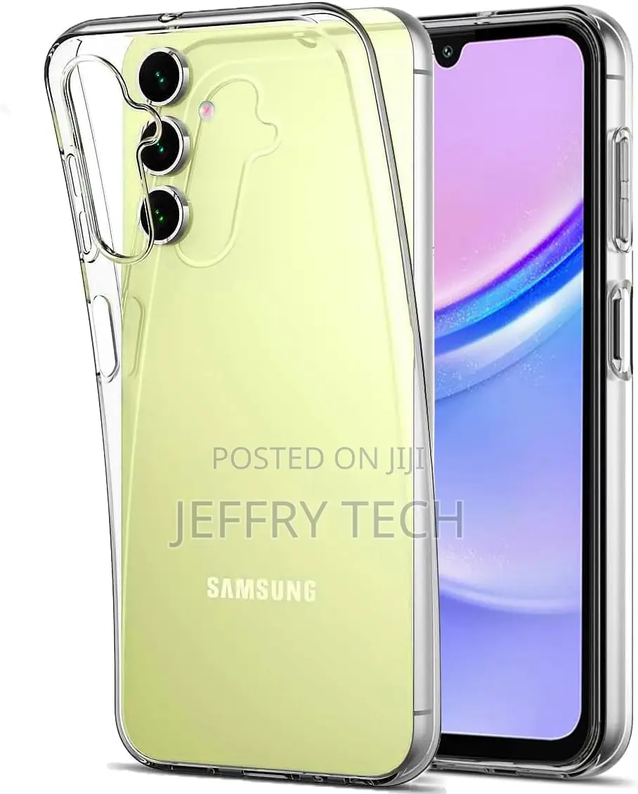 Nology Galaxy A15 Clear Case - Thin Soft Silicone Gel