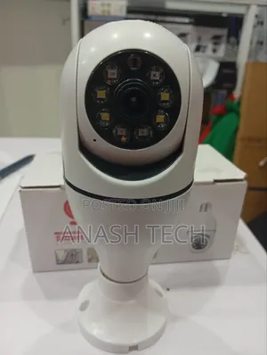 Motion Alert PTZ Wireless Rotating Wifi Bulb CCTV Camera