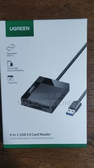 Ugreen Cr-125 4-in-1 Usb 3.0 Sd/Tf Card Readerc