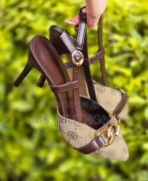 Sophisticated Pointy Sling Back Kitten Heels