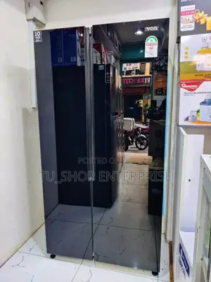 *Von Fridge Side by Side No Frost 429l( Black)