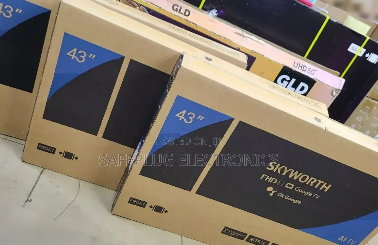Skyworth 43" Smart Android , Framless Tv
