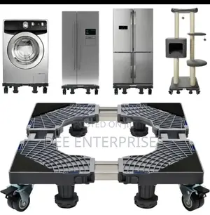 Heavy-Duty Double Tube Fridge/Washing Machine Stand