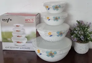 Heat Resistant Shunfei Porcelain 4pc Bowl Set