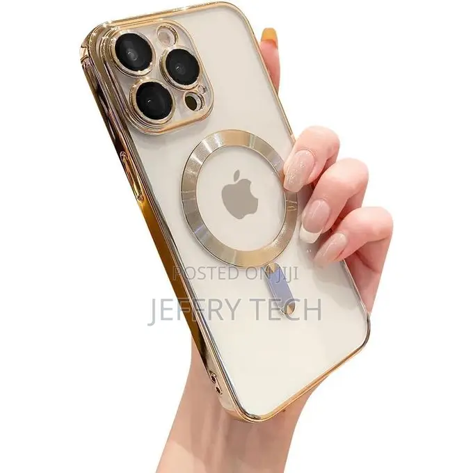 Midohx iPhone 11 Pro Max Magsafe Gold Plated Clear Case