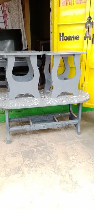 Modern Grey Table + 2 Stylish Stools Combo at 4,999