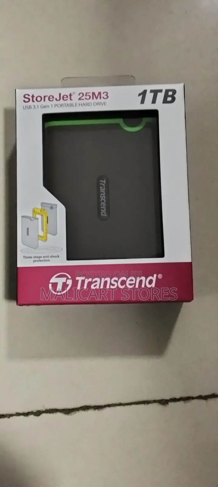 Transcend External HDD 1tb – Iron Grey
