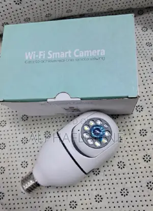 Rotating PTZ Wireless Wi-Fi CCTV Bulb Security Camera