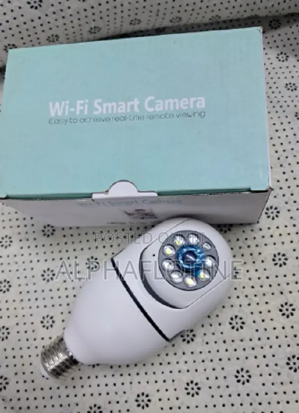 Rotating PTZ Wireless Wi-Fi CCTV Bulb Security Camera