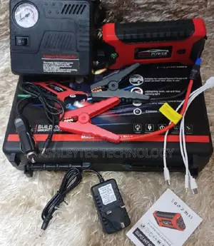 Portable Car Jam Starter With Air Compressor 12 V