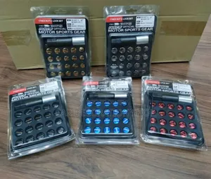20pcs Different Colors Rays Lug Nutswith Key(12x1.25, 12x1.5