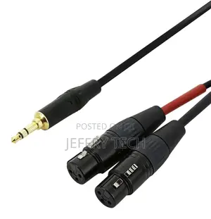 Dual Xlr(F) to 3.5mm TRS - Stereo XLR Signal Combiner - 1.5m