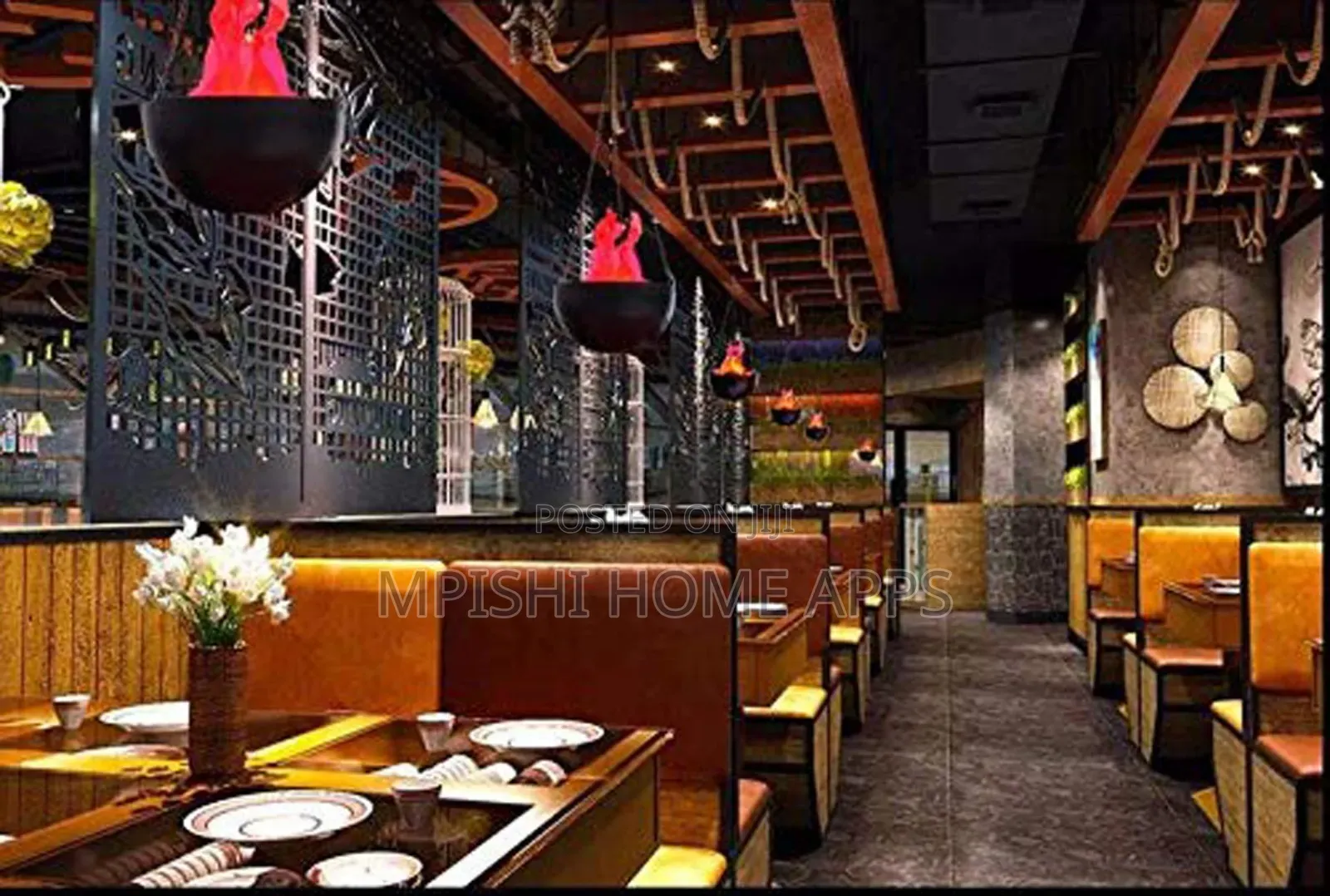 Led Wall Mounted Flame Light Brazier Lamp
