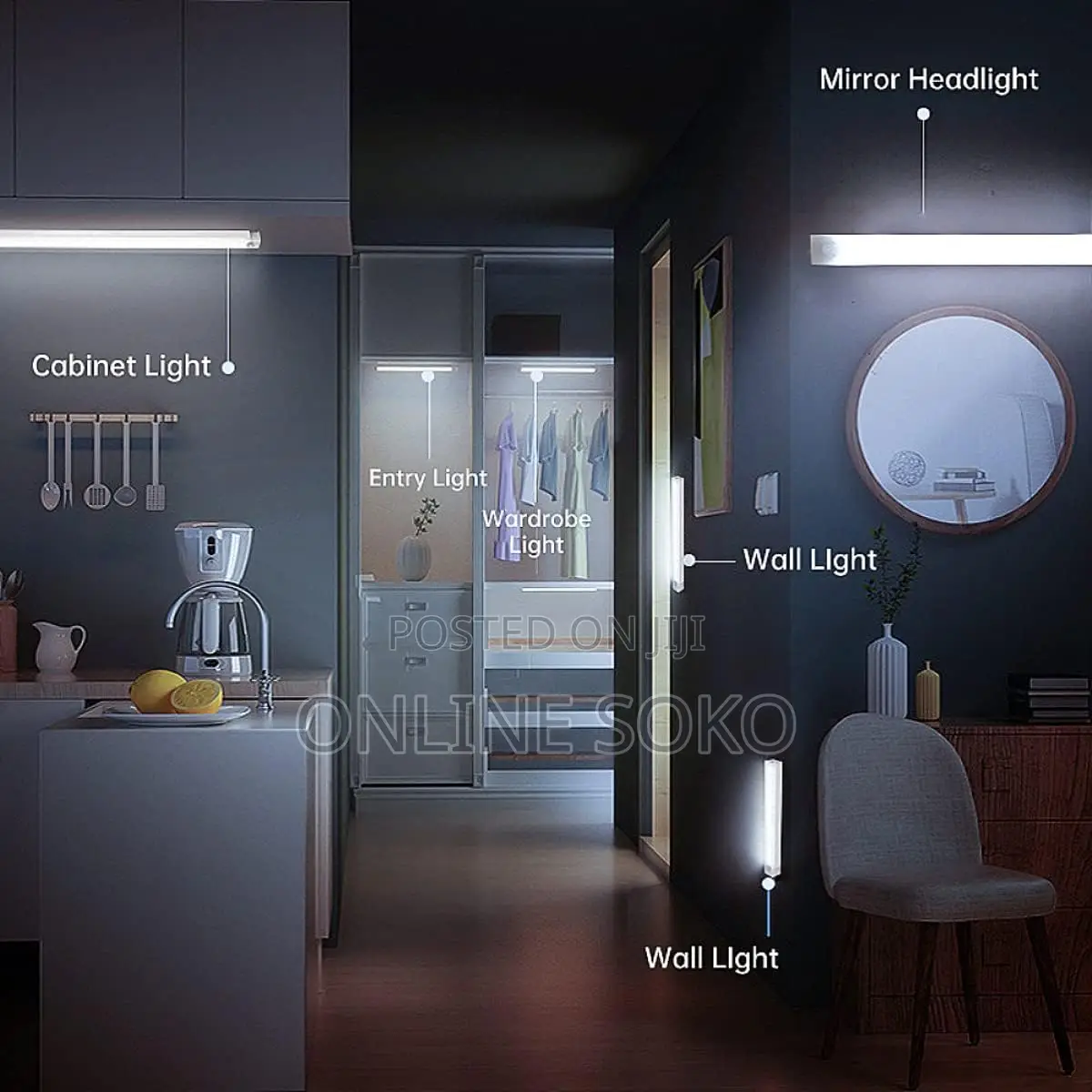 Magnetic Rechargeable Led Smart Motion Sensor Light Lamp