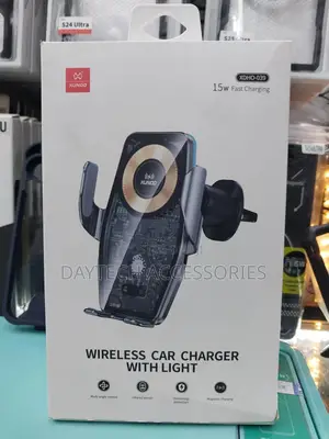 Xundd Magnetic Wireless Car Charger With Light (Black)
