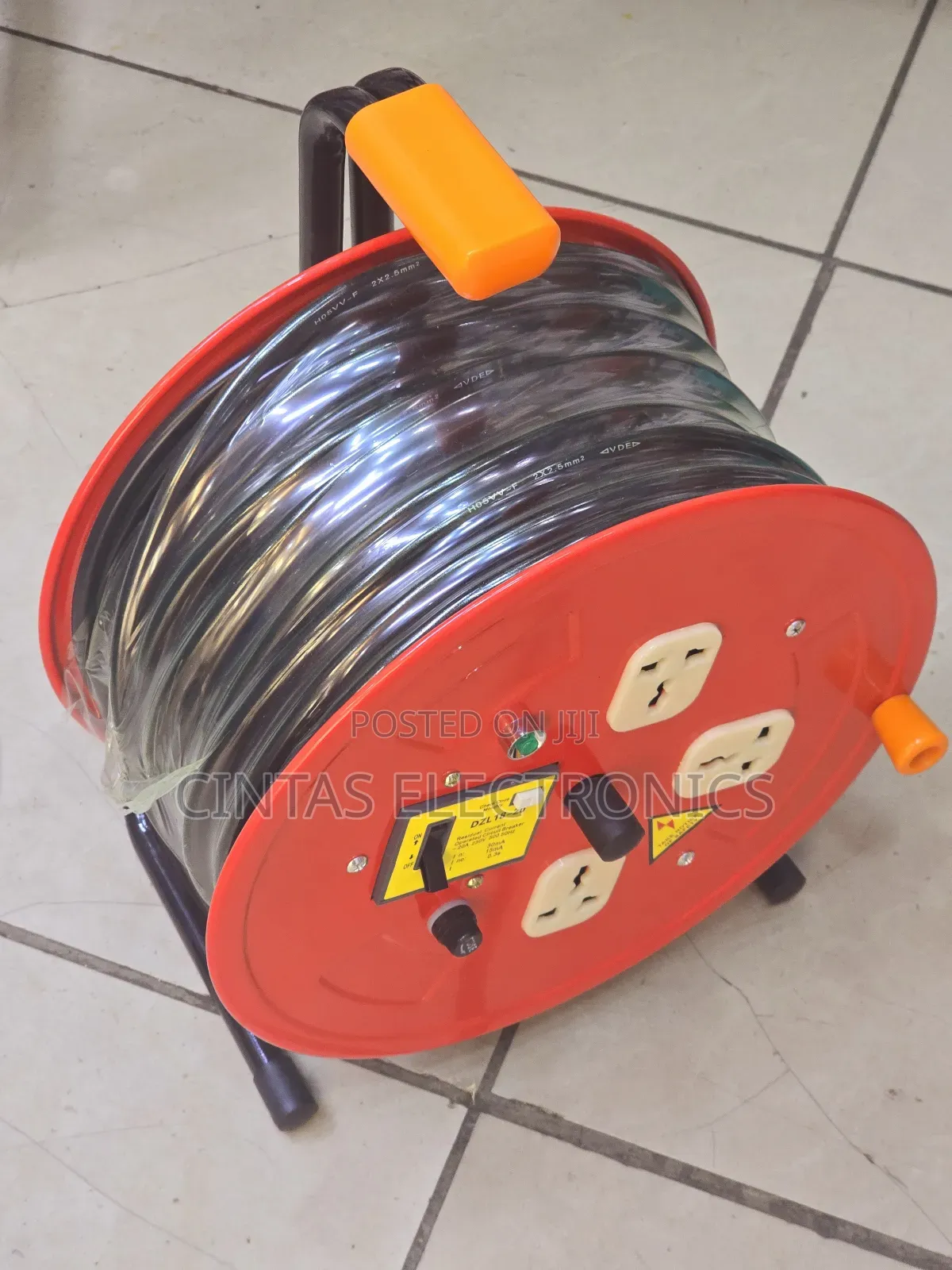 2.5mm 50m Extension Cable 3sockets