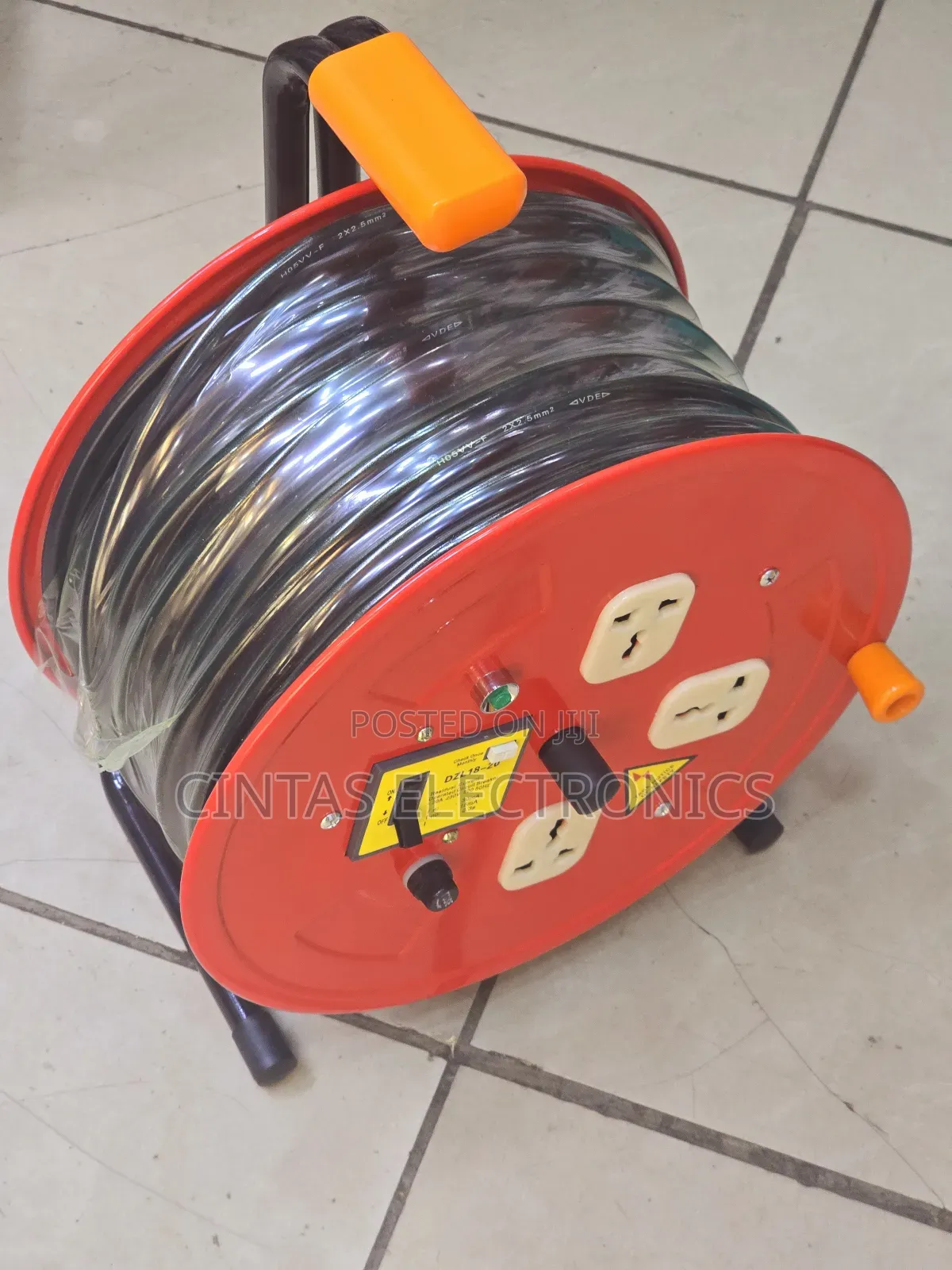 2.5mm 50m Extension Cable 3sockets