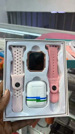 * 2 In 1 Strap Smart Watch With Free Earpods