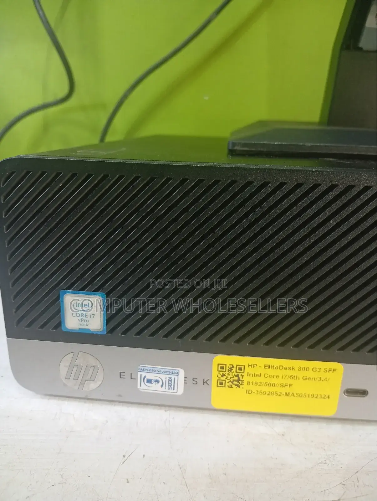 Desktop Computer HP EliteDesk 800 G3 8GB Intel Core i7 HDD 500GB