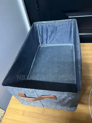 Foldable Grey Clothes Storage Bag
