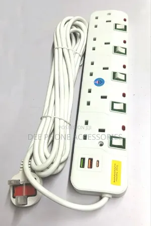 High Astra 5m 5 Gang Surge Extension Cable