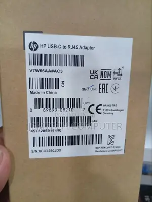 Hp Usb-C to Rj45 Adapter - Black ^°Usb-C to Rj45 Adapter