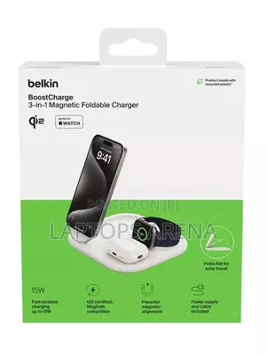 Belkin 15w 3 - In - 1 Magnetic Foldable Wireless Charger