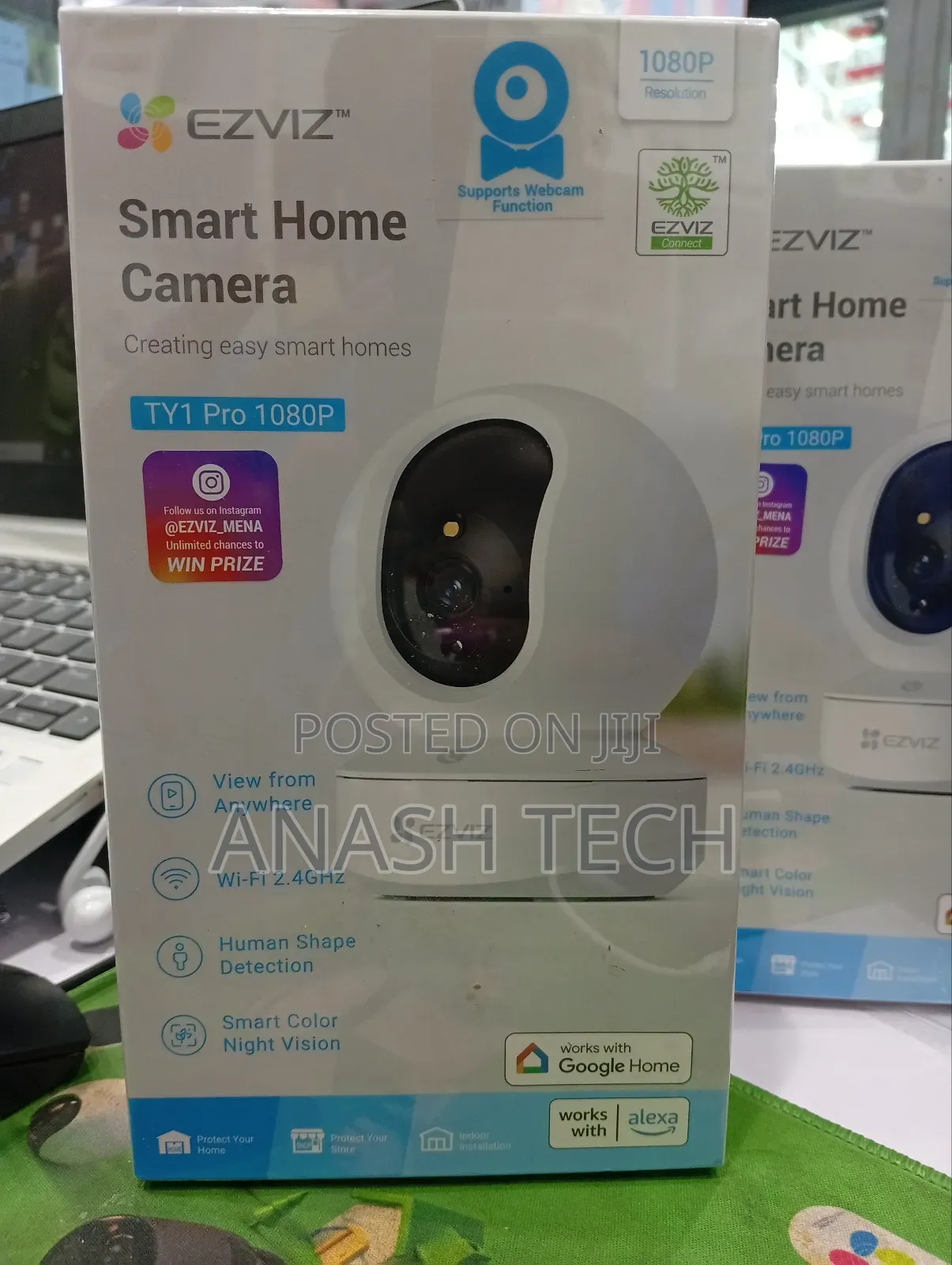 Ezviz Ty1 Smart Wi-Fi Pan Tilt Camera Wireless