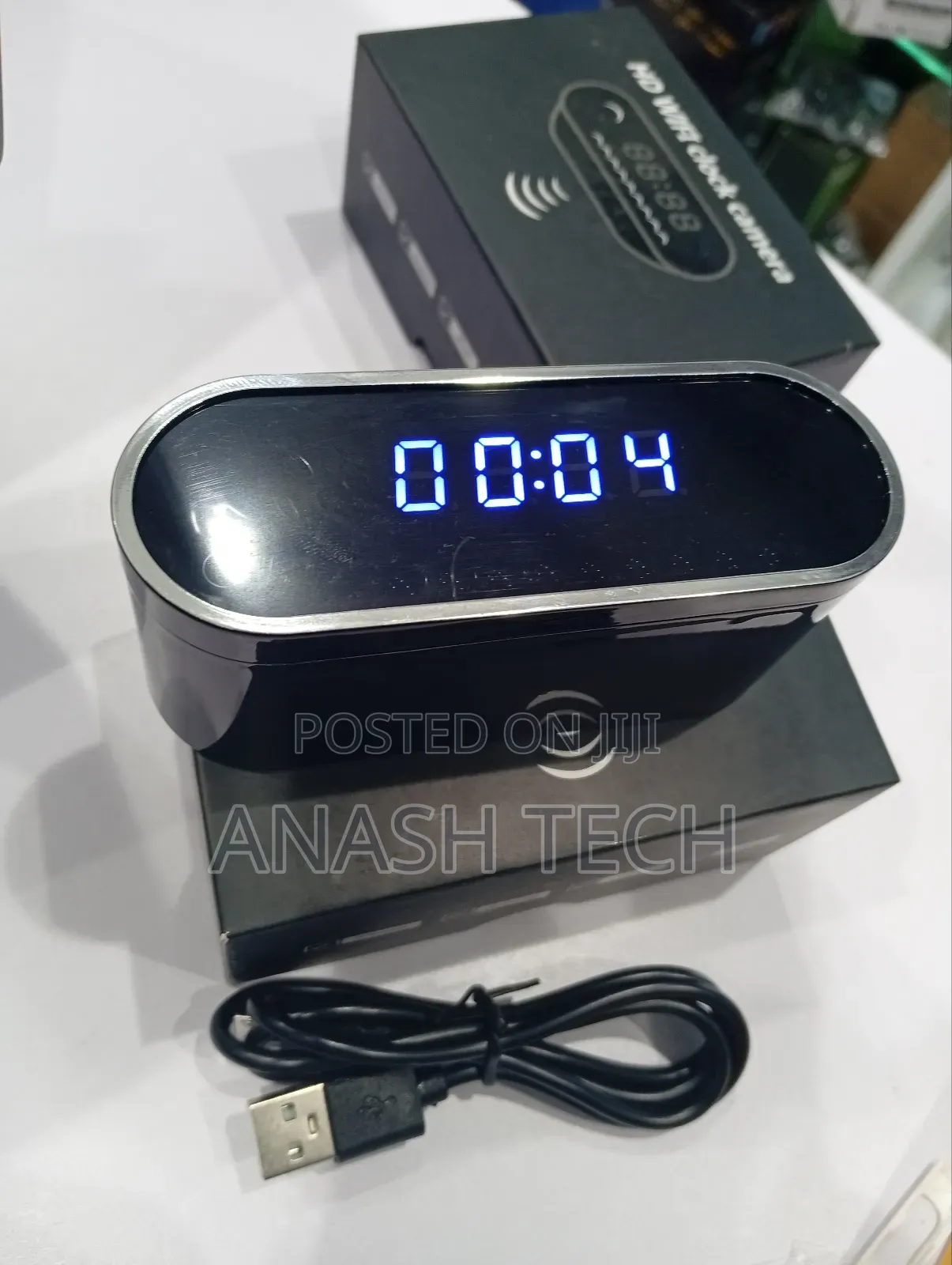 Spy Table Clock Camera (Wifi, Resolution)
