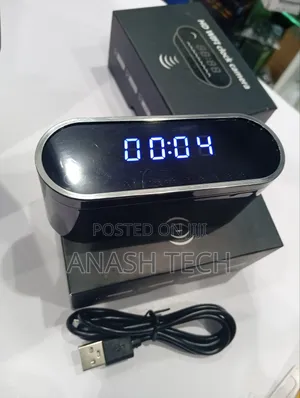 Spy Table Clock Camera (Wifi, Resolution)