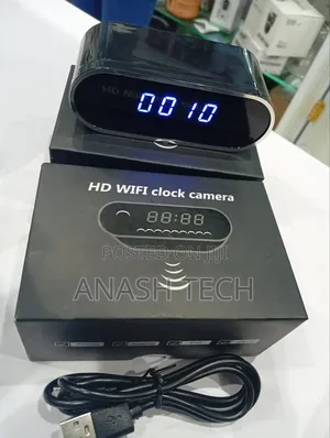 Table Clock Wifi Spy Camera Upto Resolution